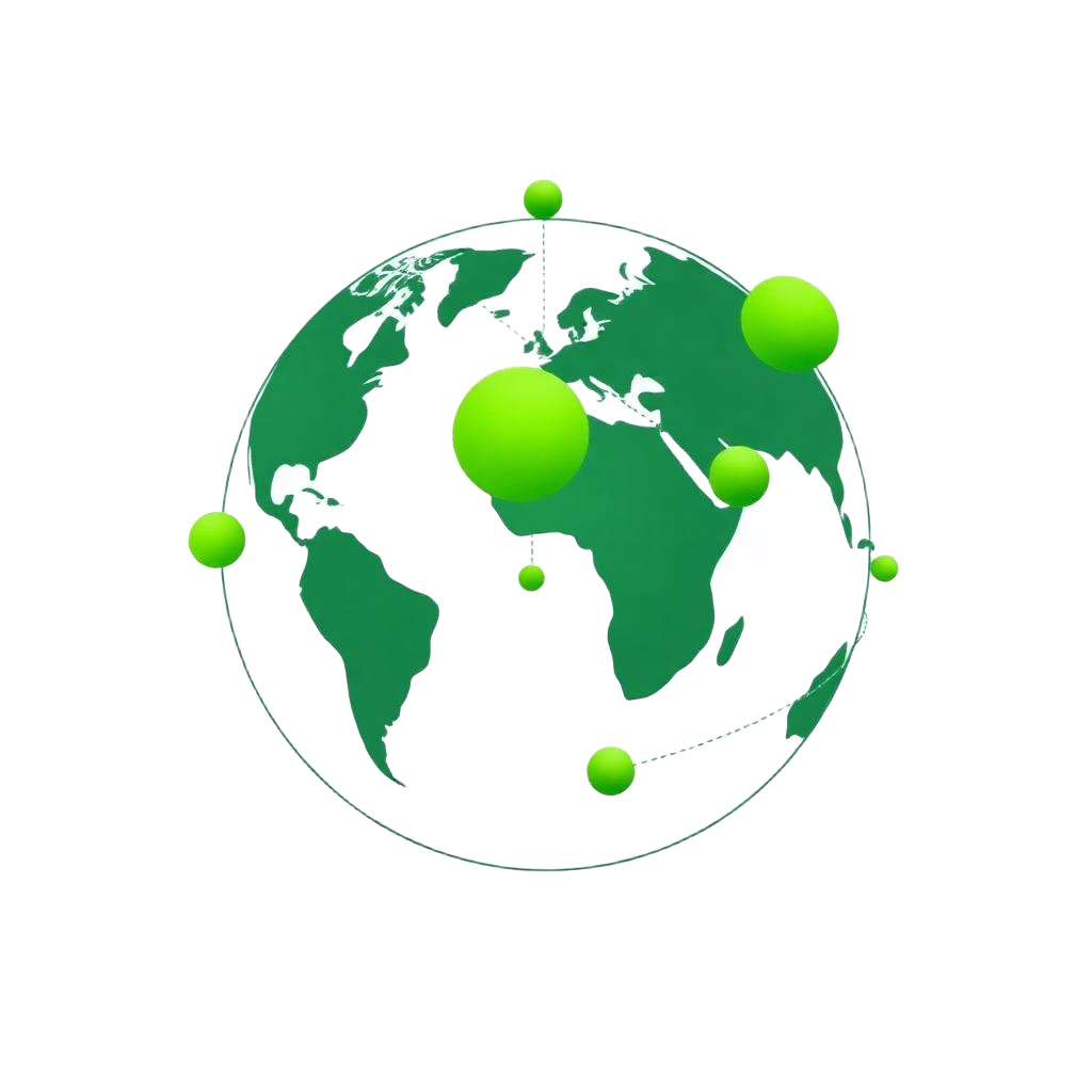 Illustration of EvergreenCrest's global market presence